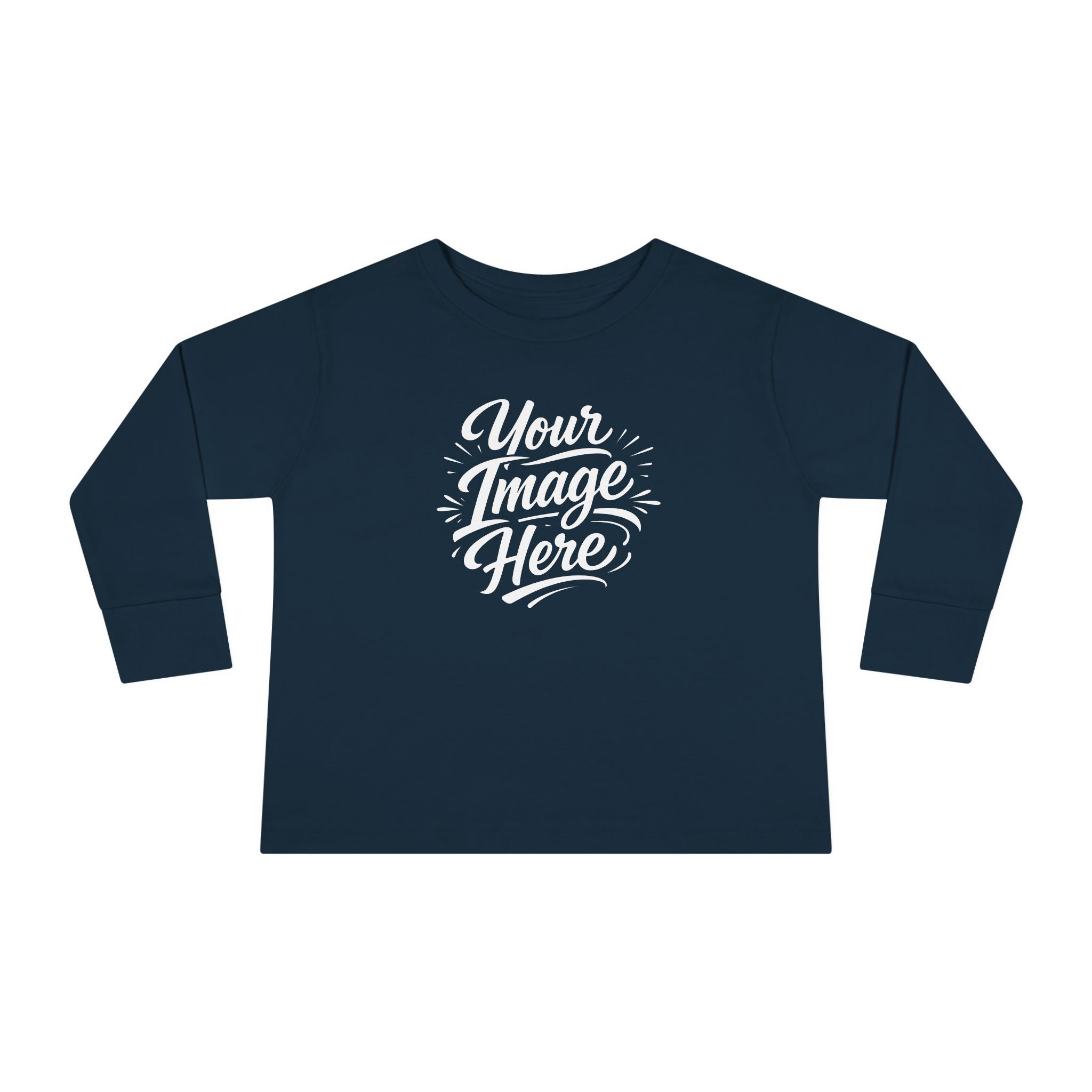 Toddler Long Sleeve Tee — Custom Image & Optional Text