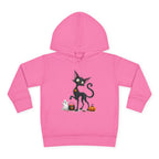 Toddler Halloween Cat Hoodie – Cute Black Kitty with Pumpkins Pullover