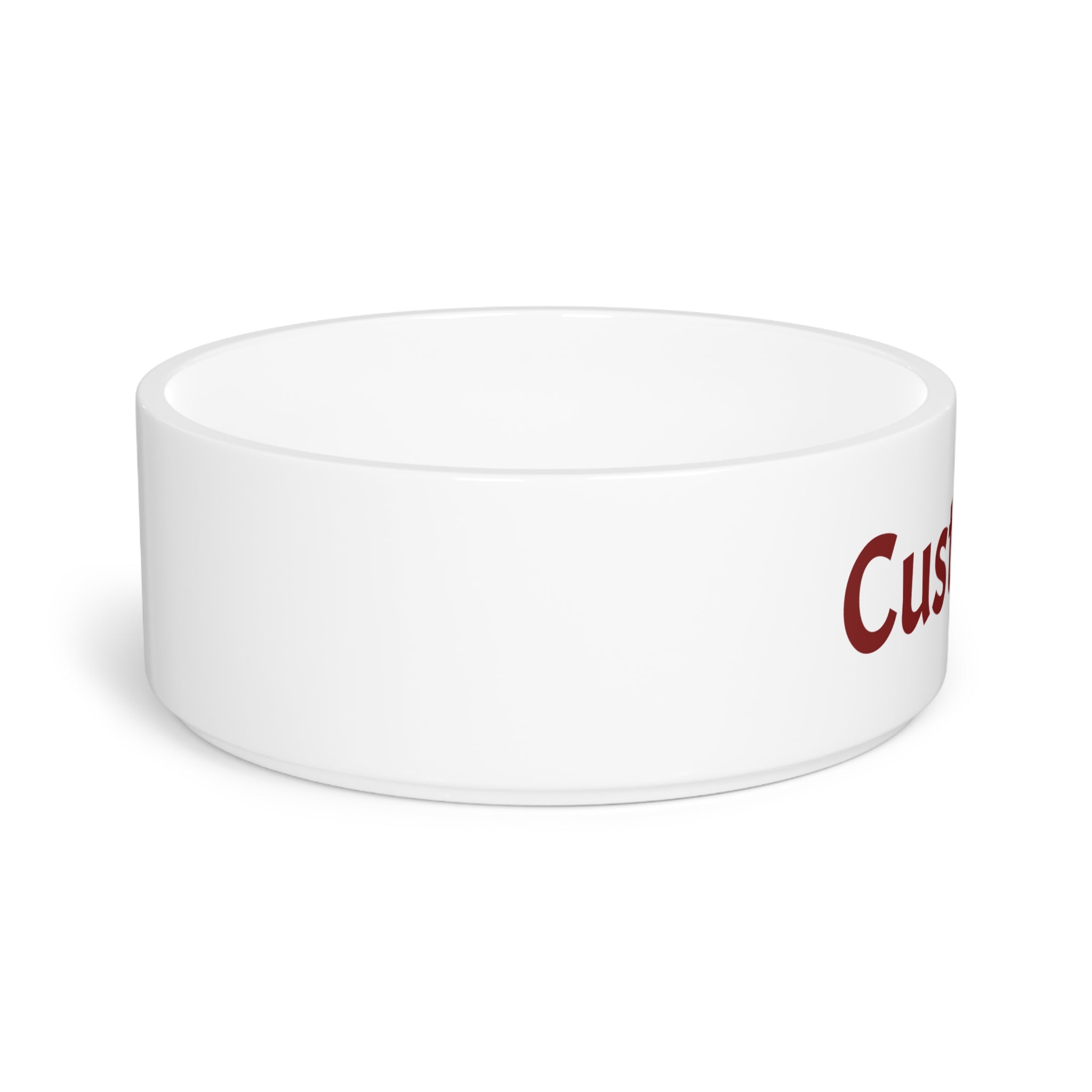 Custom Pet Bowl — Personalized Ceramic Dog & Cat Bowl (Add Name or Text)