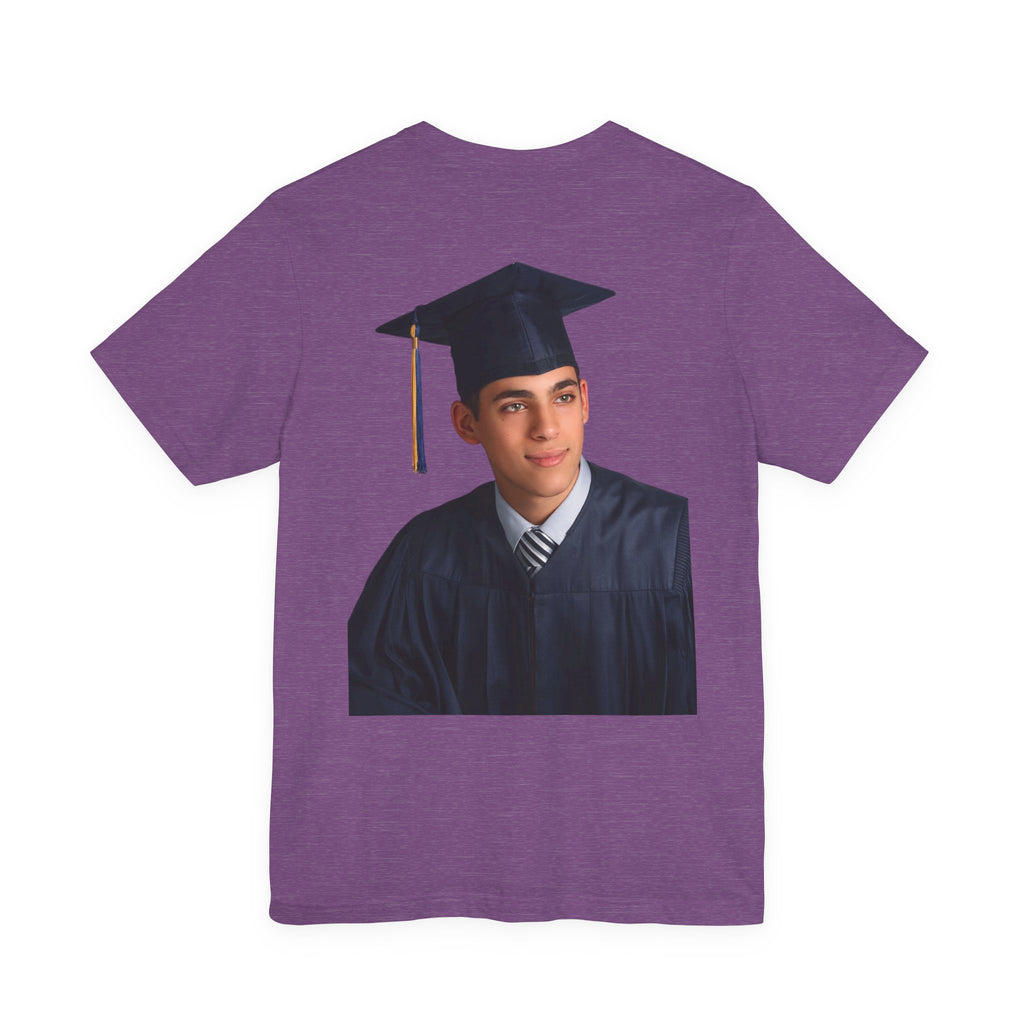 Proud Mom of a 2026 Graduate FRONT & BACK upload photo T-Shirt
