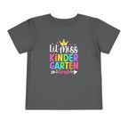 Little Miss Kindergarten Grad. FRONT & BACK — Toddler Graduation Tee