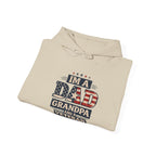 Men's Hoodie — "I'm a Dad, Grandpa & Veteran. Nothing Scares Me."