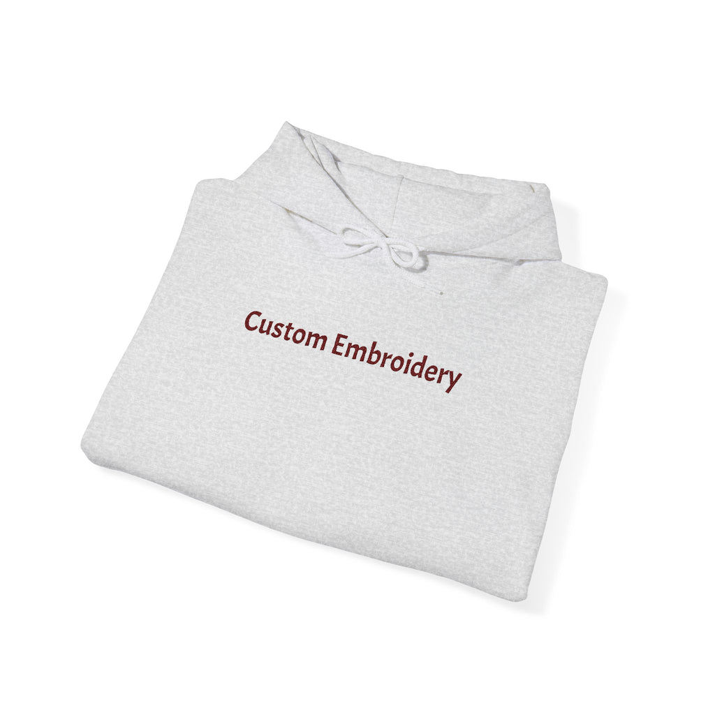 EMBROIDERED Custom Text (Light Colors/Shades) Unisex Hoodies