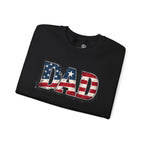 Dad American Flag Crewneck Sweatshirt — Patriotic Father’s Day Gift | S–3XL