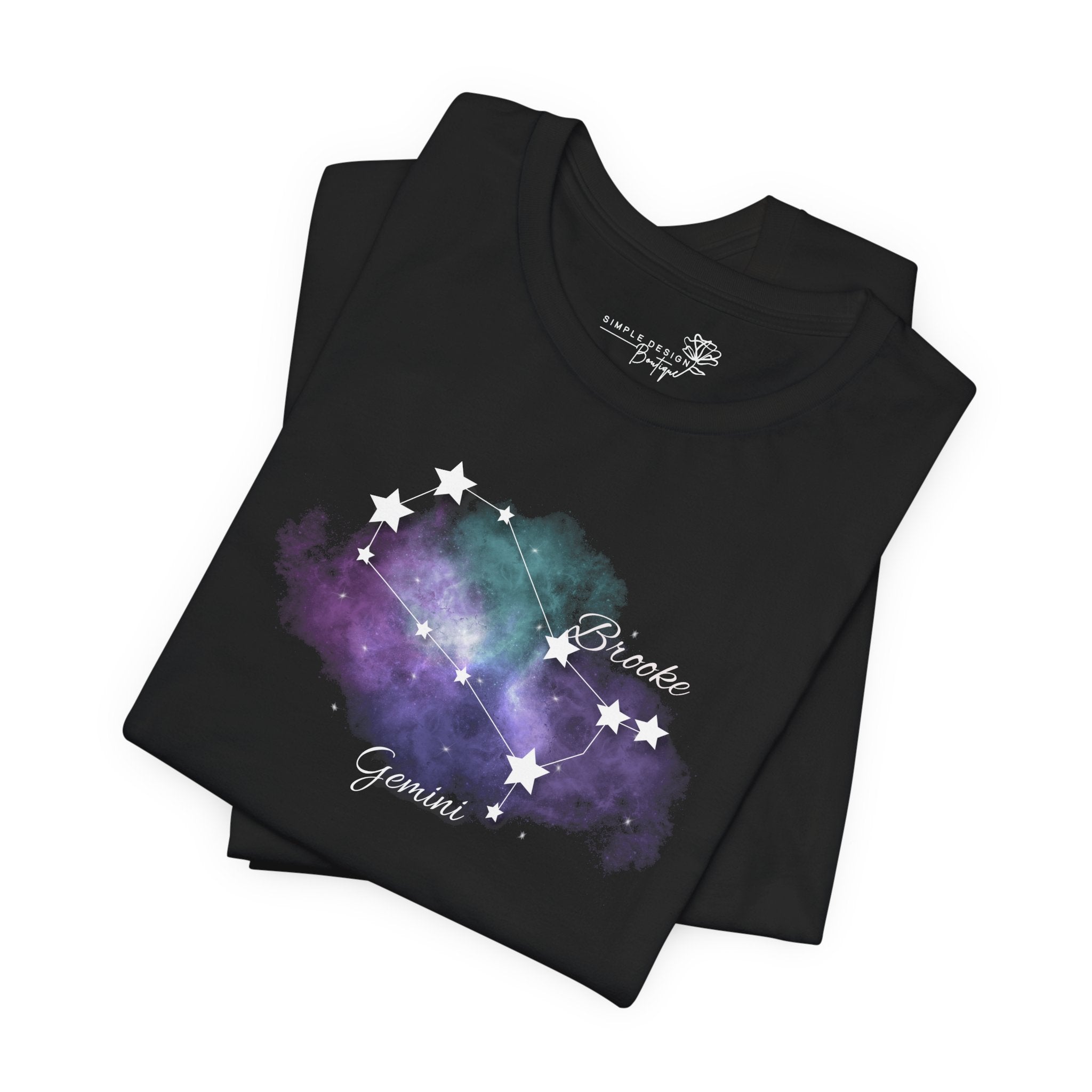 Celestial Zodiac Personalized T-Shirt — Custom Star Sign T-Shirt - Print