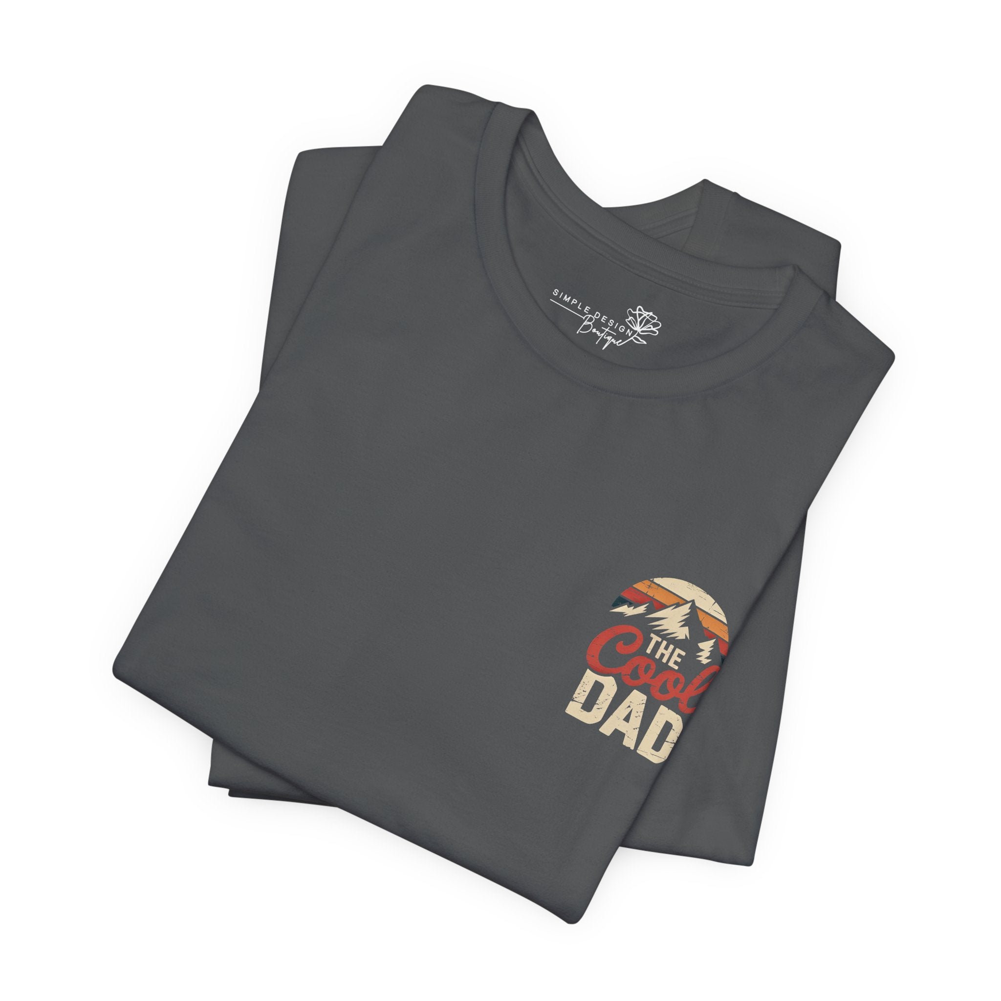 The Cool Dad — Left Chest Print T-Shirt