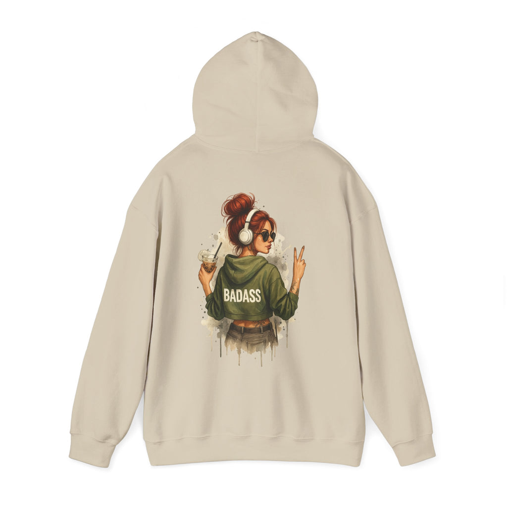 Badass Woman Graphic - Cozy Hoodie
