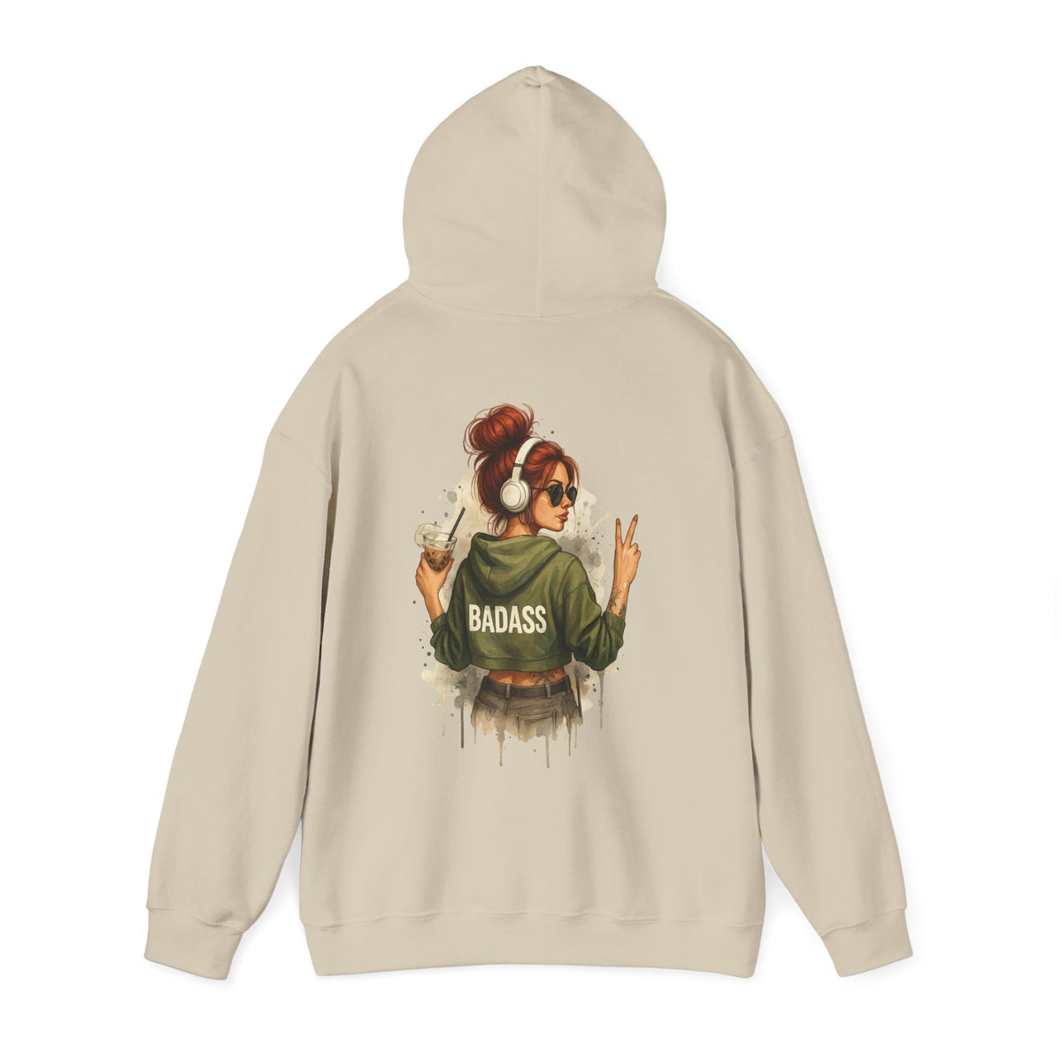 Badass Woman Graphic - Cozy Hoodie