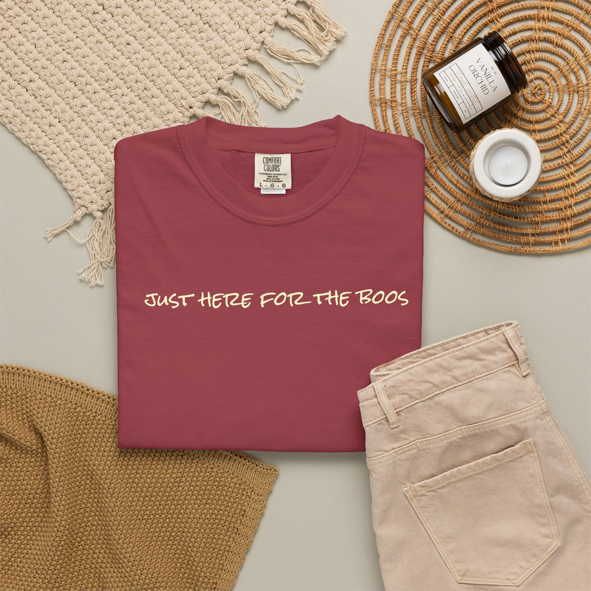 I Am Just Here For The Boos Comfort Colors Unisex  T-shirt