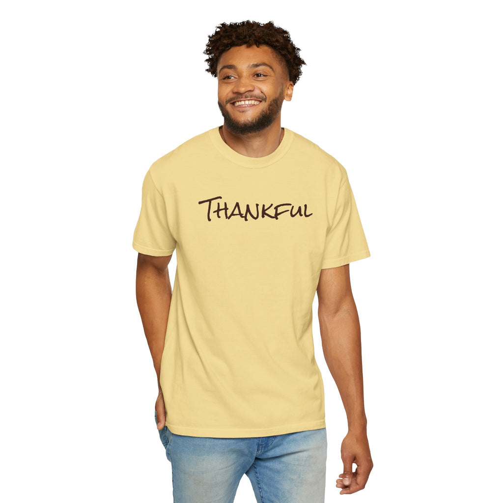 Thankful Unisex Comfort Colors T-Shirt – Gratitude Thanksgiving Tee