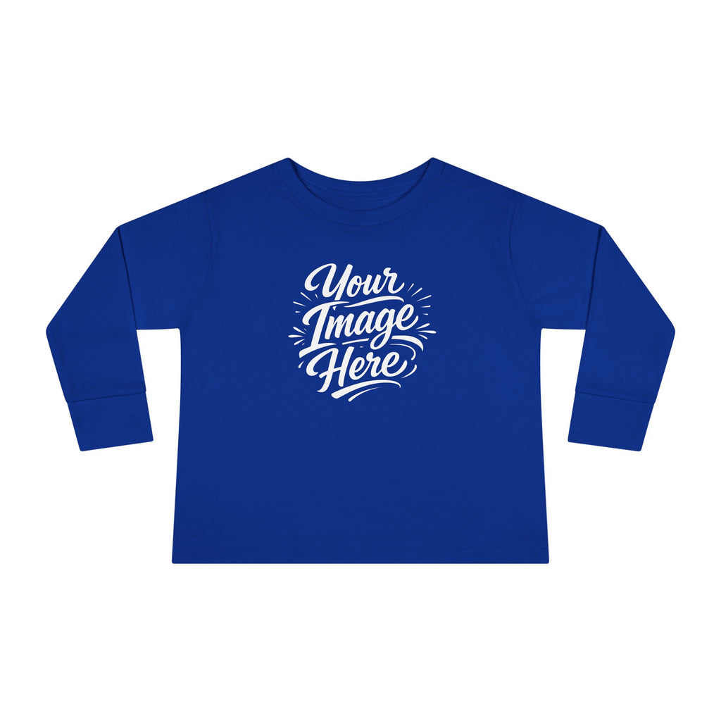 Toddler Long Sleeve Tee — Custom Image & Optional Text