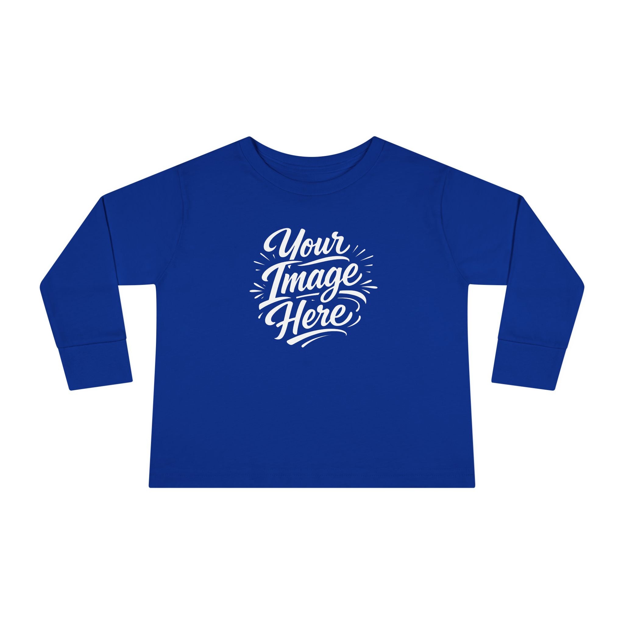 Toddler Long Sleeve Tee — Custom Image & Optional Text