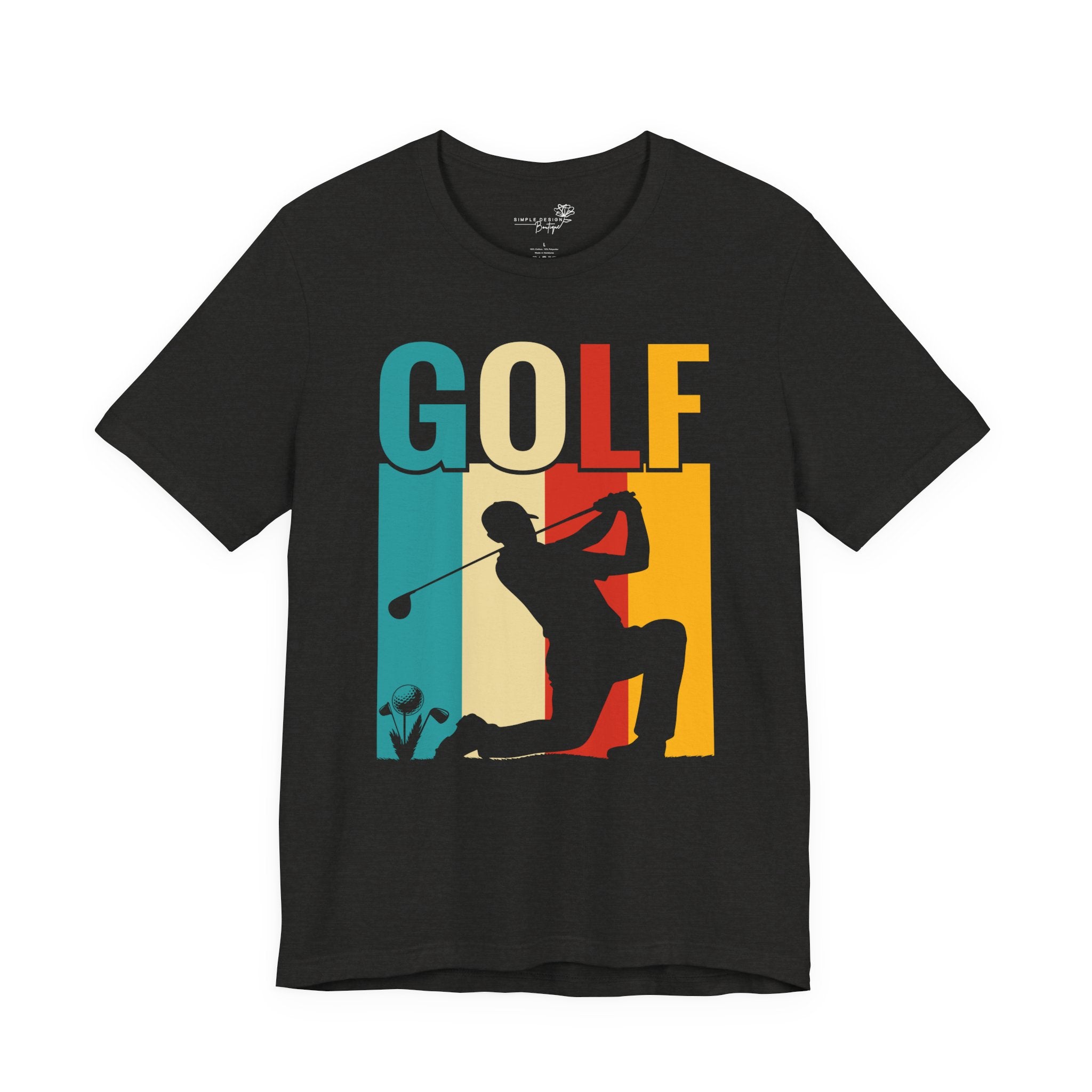 Golf Retro Silhouette Tee — Men's Vintage Graphic Tee