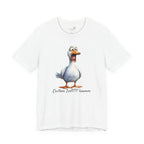 So What Is Your Duck Face Saying? Custom Text Unisex T-Shirt - Print