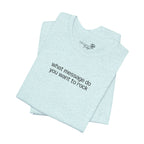 Custom Text Embroidered T-Shirt — Your Words, Stitched in Style