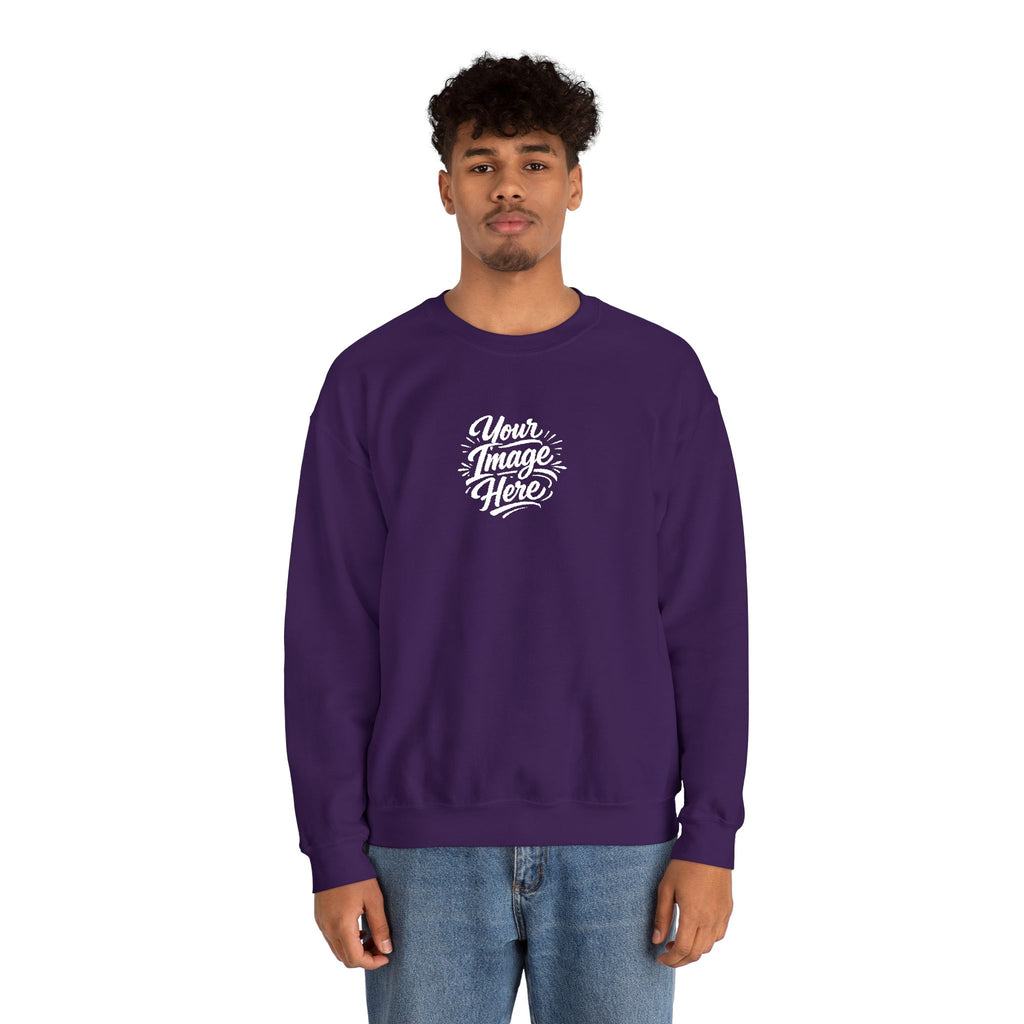 EMBROIDERED Custom Image (Dark Colors/Shades) Pullover Sweatshirts
