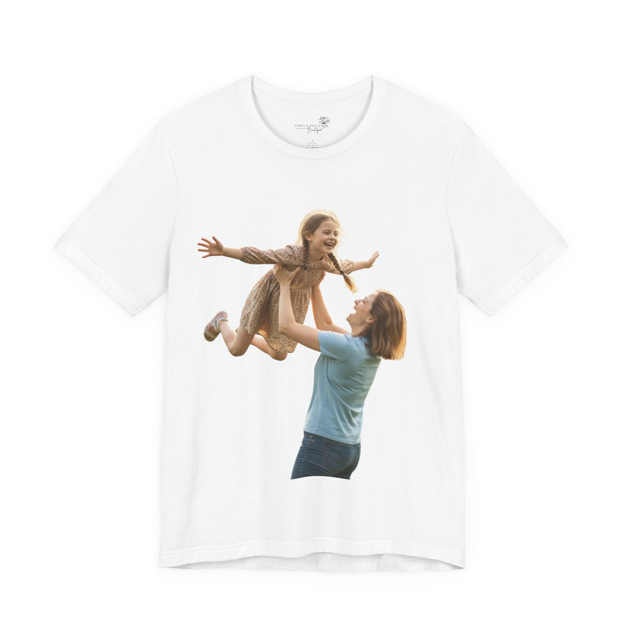 FRONT&BACK Personalize Photo T‑Shirt (TEXT IN BACK IS OPTIONAL)😊