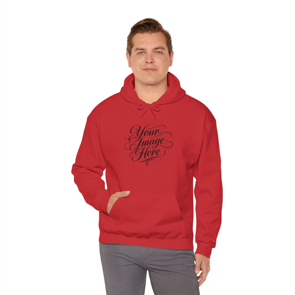 Unisex Hoodie — Custom Image & Optional Text