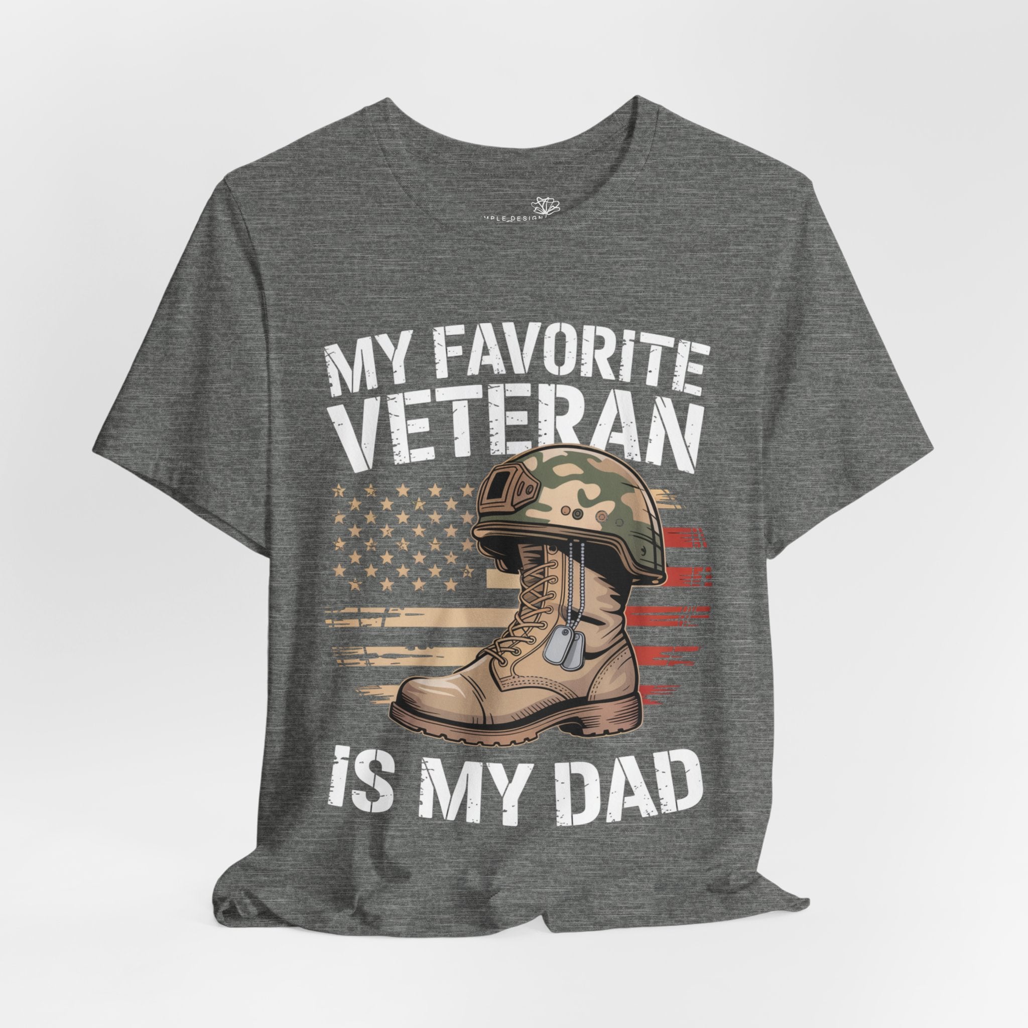 My Favorite Veteran Is My Dad — Men's & Women's Patriotic Graphic Tee