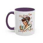 Coffee Mug — "My Alone Time Is for Everyone's Safety" Retro Woman Accent Mug