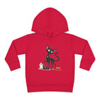 Toddler Halloween Cat Hoodie – Cute Black Kitty with Pumpkins Pullover