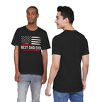 Best Dad Ever — American Flag T-Shirt | Vintage Patriotic Dad Tee