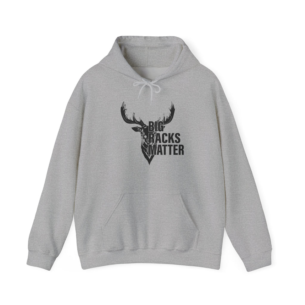 Big Racks Matter Deer Antler Hunting Graphic - Cozy Hoodie