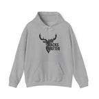 Big Racks Matter Deer Antler Hunting Graphic - Cozy Hoodie