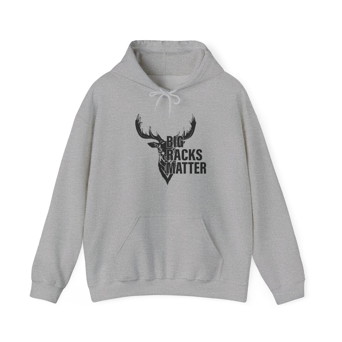 Big Racks Matter Deer Antler Hunting Graphic - Cozy Hoodie