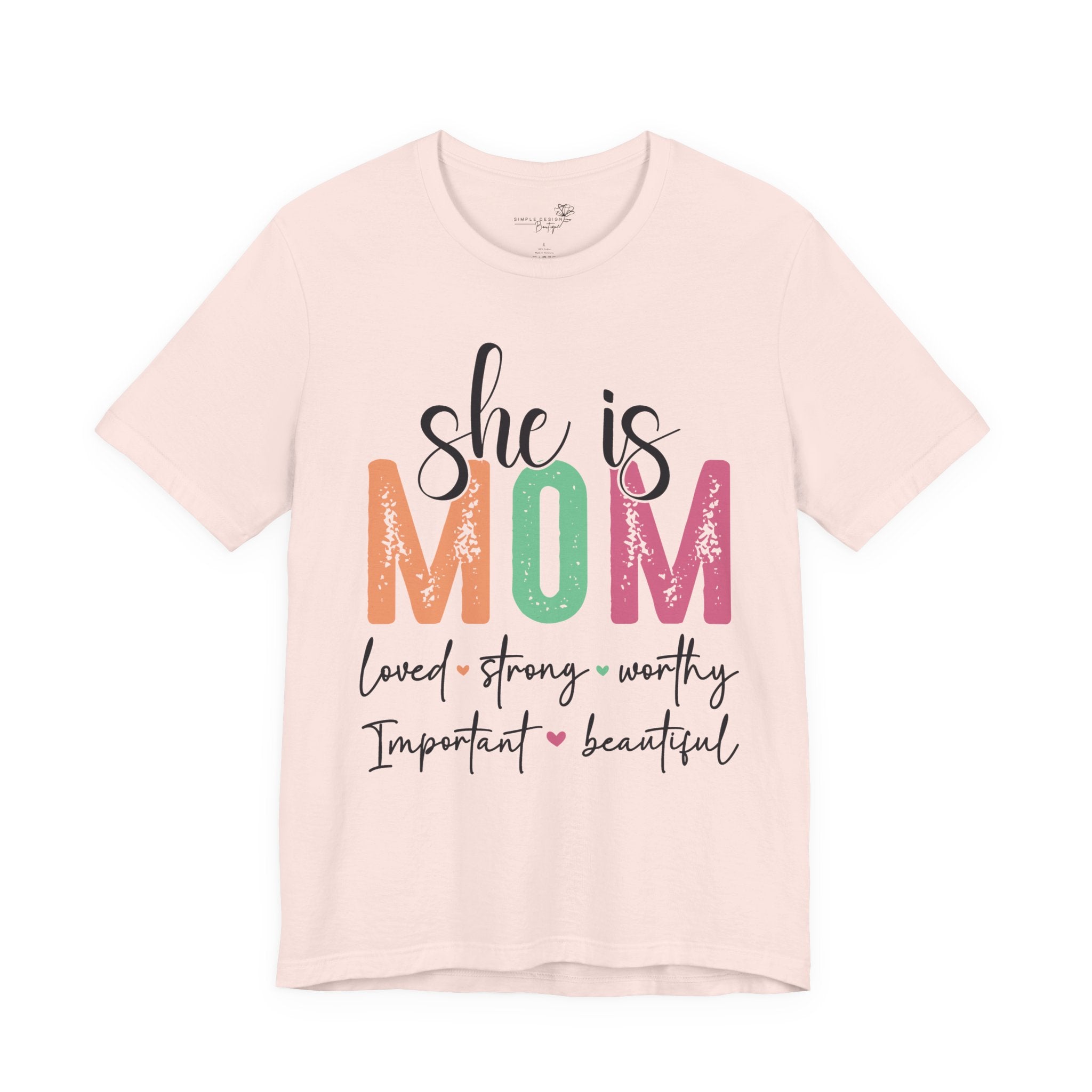 She Is Mom — Women's Mother's Day Graphic Tee