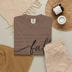 Fall Comfort Colors Graphic T-Shirt — Casual Script Autumn Tee