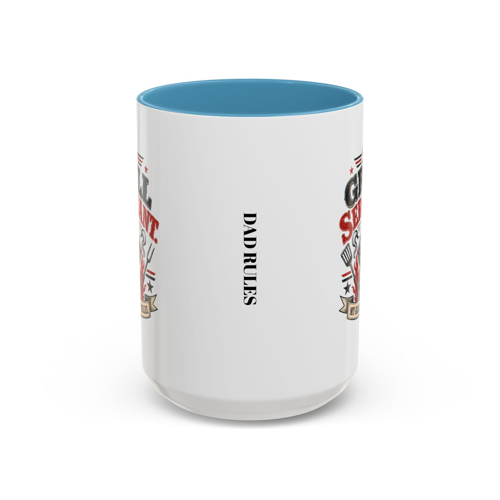 Grill Sergeant Accent Mug – "My Grill, My Rules" Coffee Cup (11/15oz)