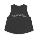 Be a Voice Not an Echo Crop Top — Bold Inspirational Tee for Her