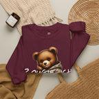 Cute Luxury Bear Bougie-ish Graphic - Pullover Sweatshirt