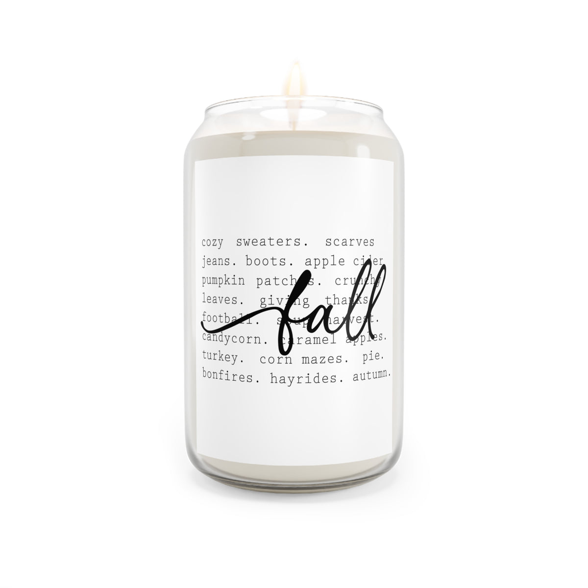 Fall Soy Candle 13.75oz — Cozy Autumn Scented Candle
