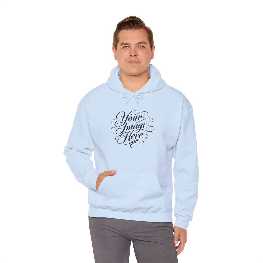 Unisex Hoodie — Custom Image & Optional Text