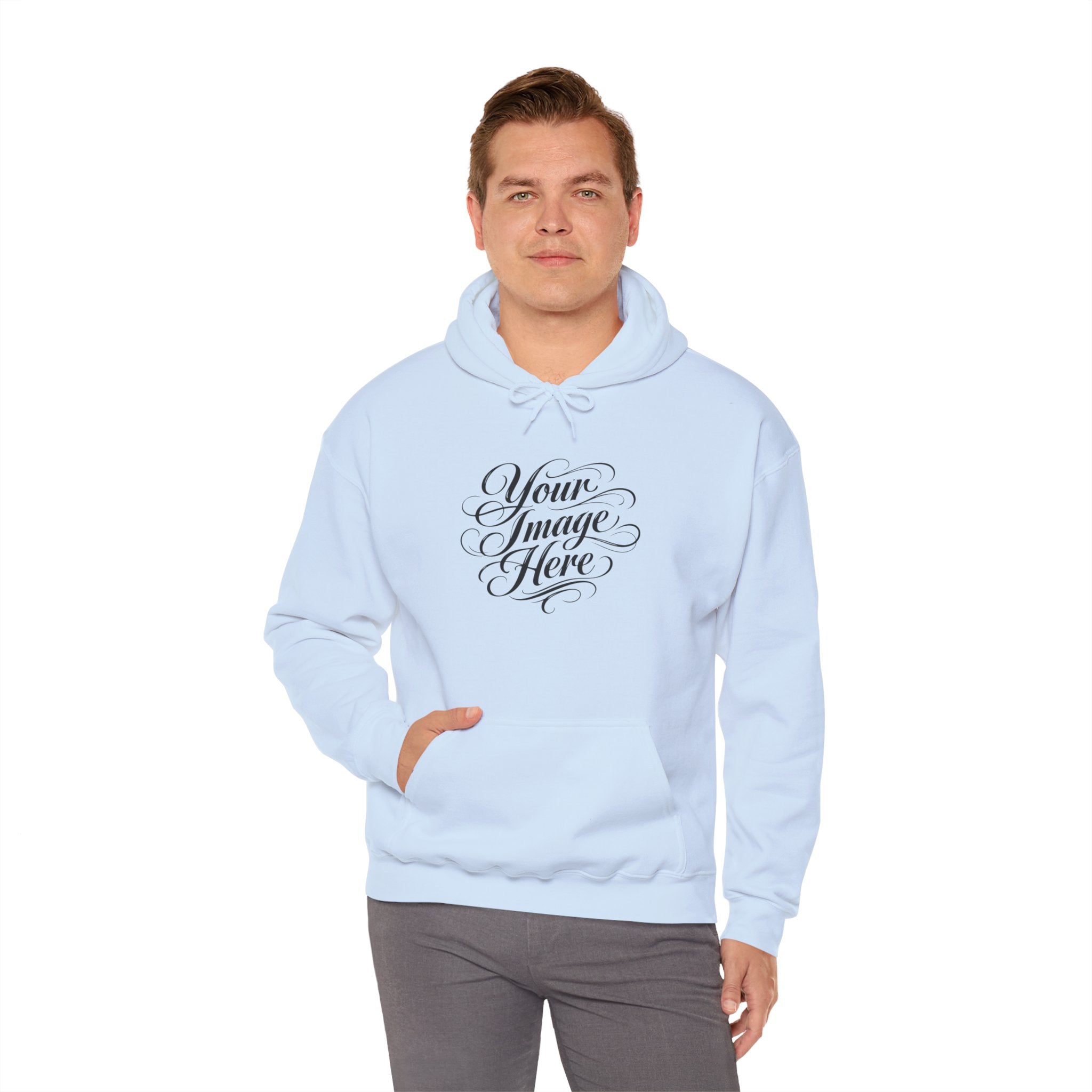 Unisex Hoodie — Custom Image & Optional Text