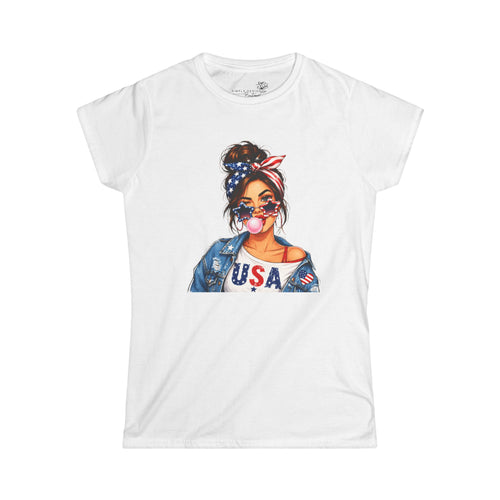USA Girl Graphic Tee — Patriotic Fourth of July Women’s T-Shirt | S–2XL