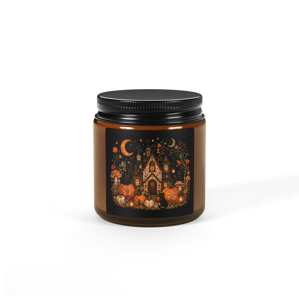 Soy Candle — Autumn Whimsical Amber Jar (Scented)