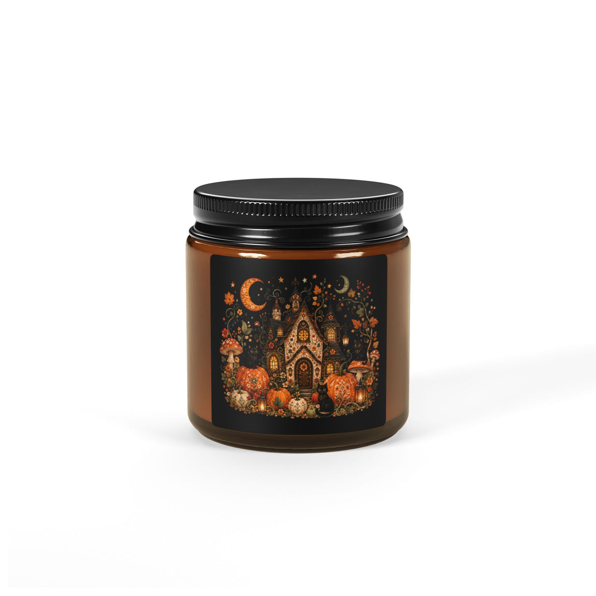 Soy Candle — Autumn Whimsical Amber Jar (Scented)