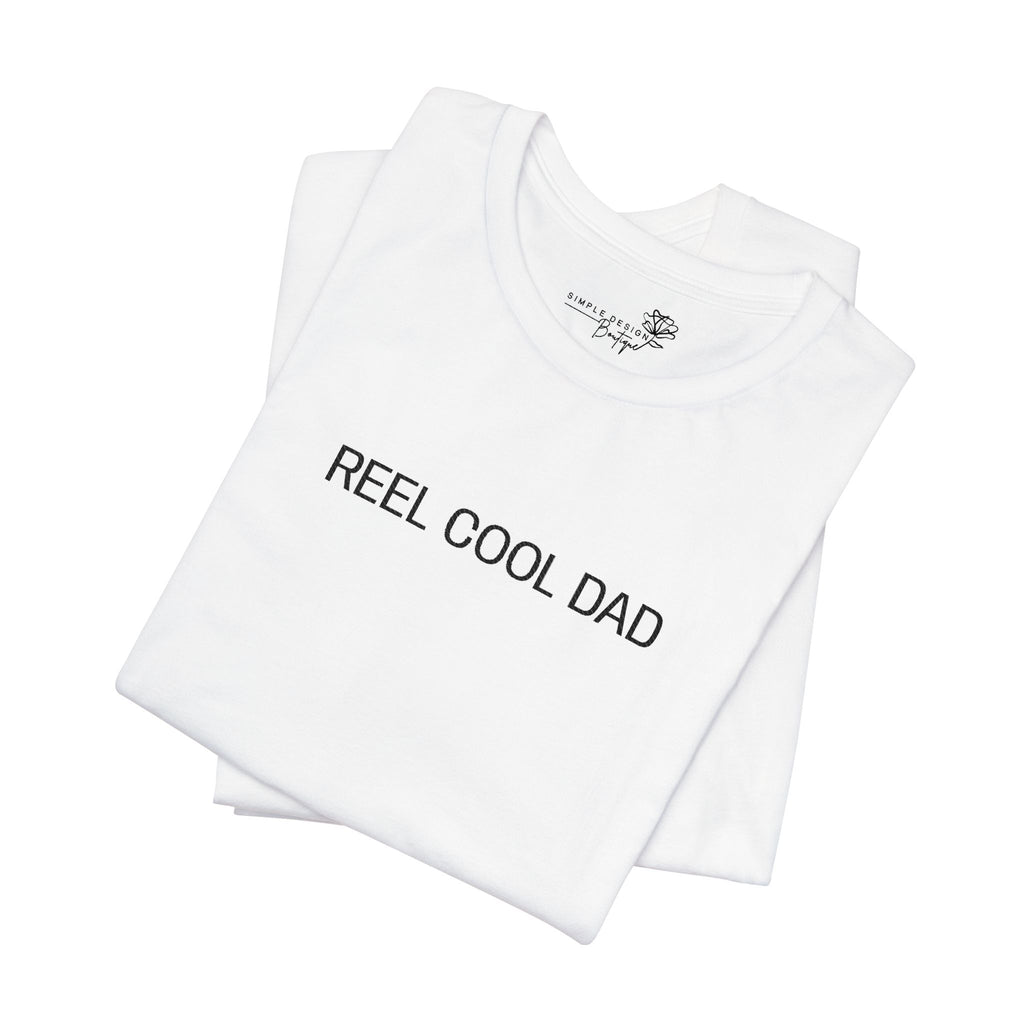 Reel Cool Dad — Embroidered T-Shirt