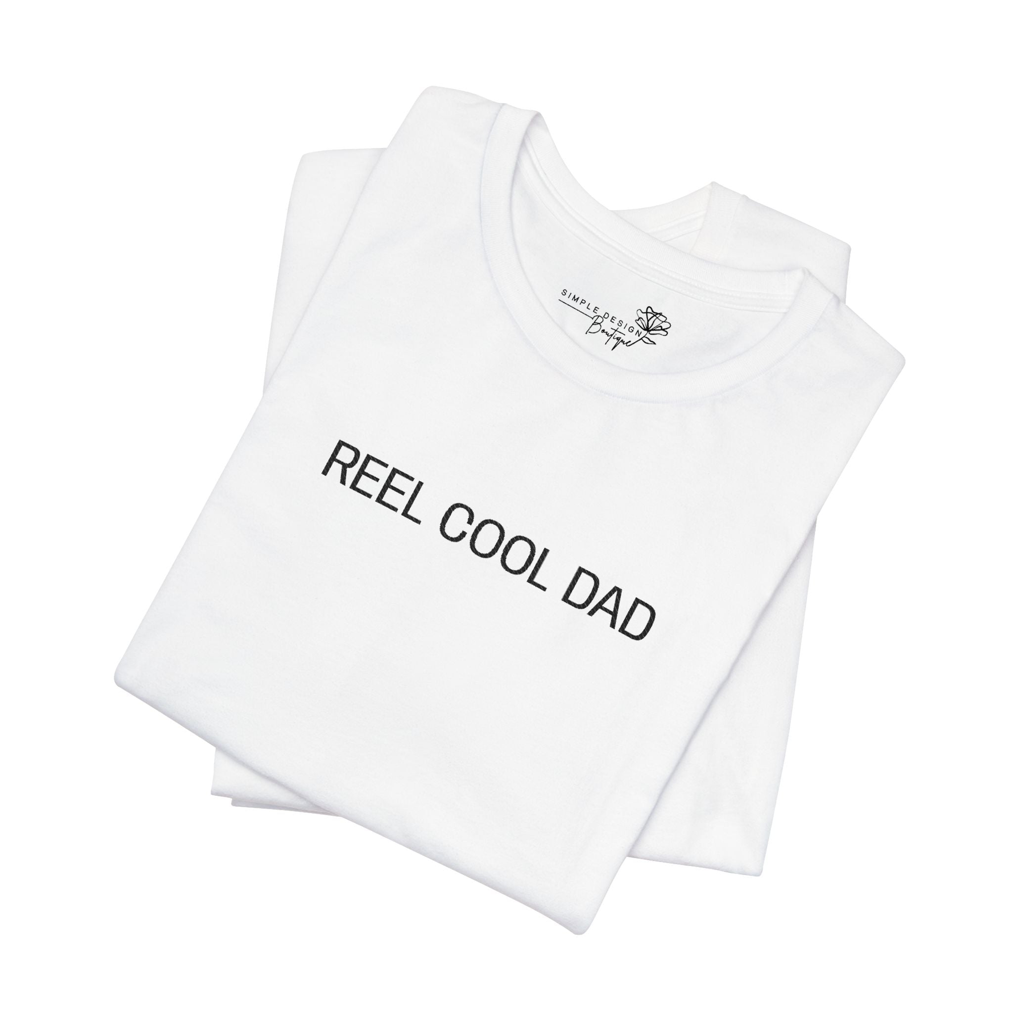 Reel Cool Dad — Embroidered T-Shirt