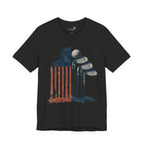 Patriotic Flag Golf Club T-Shirt — American Flag Golfer Tee