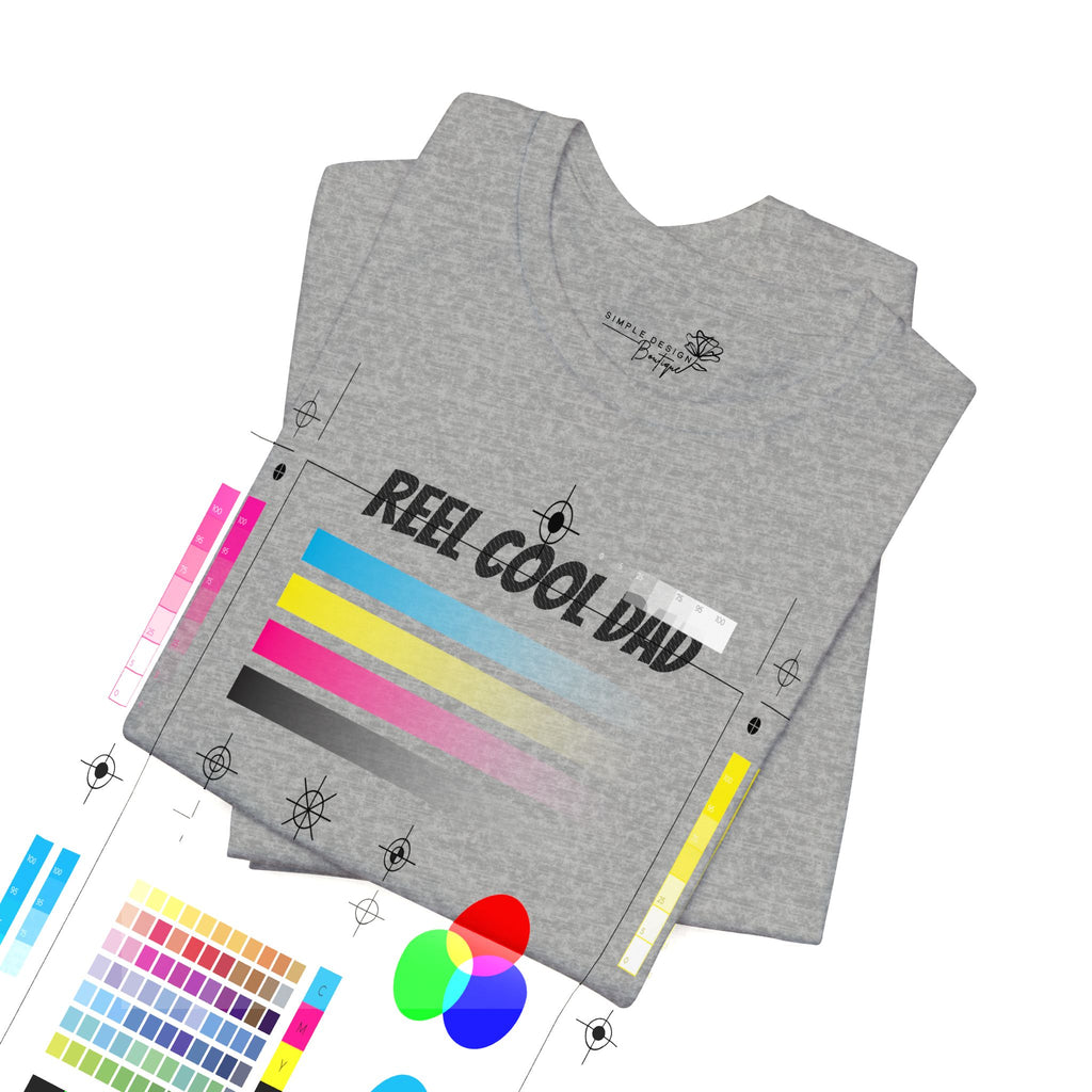 Reel Cool Dad — Embroidered T-Shirt