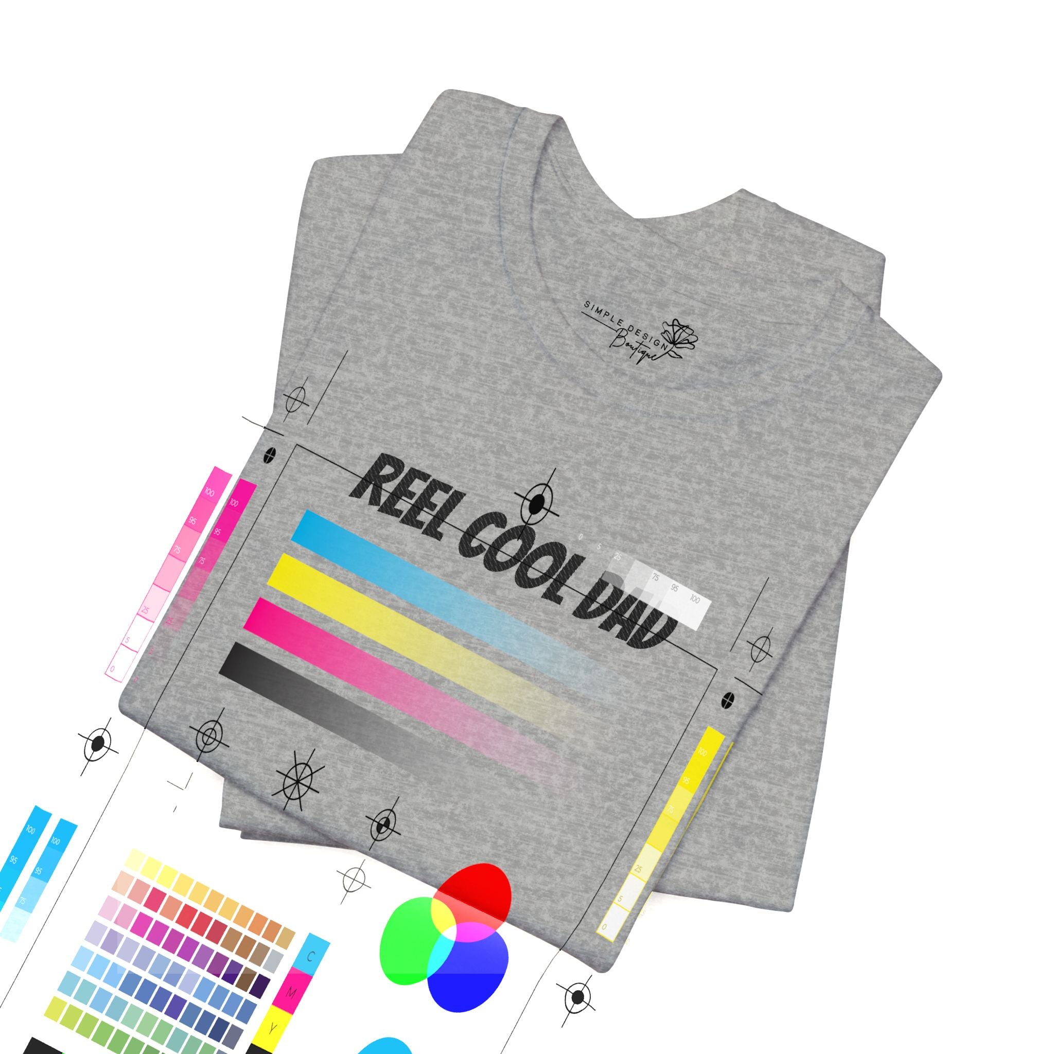 Reel Cool Dad — Embroidered T-Shirt