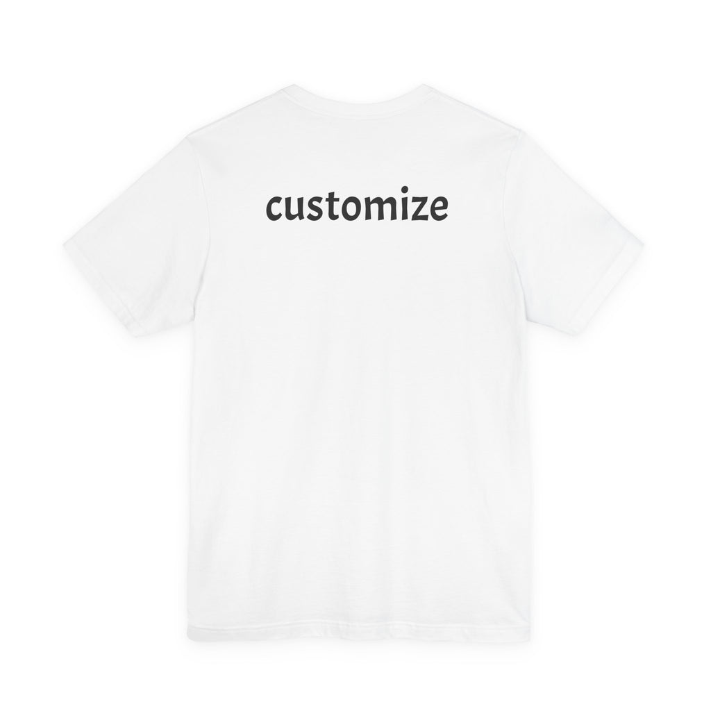 FRONT&BACK Personalize Photo T‑Shirt (TEXT IN BACK IS OPTIONAL)😊