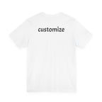 FRONT&BACK Personalize Photo T‑Shirt (TEXT IN BACK IS OPTIONAL)😊