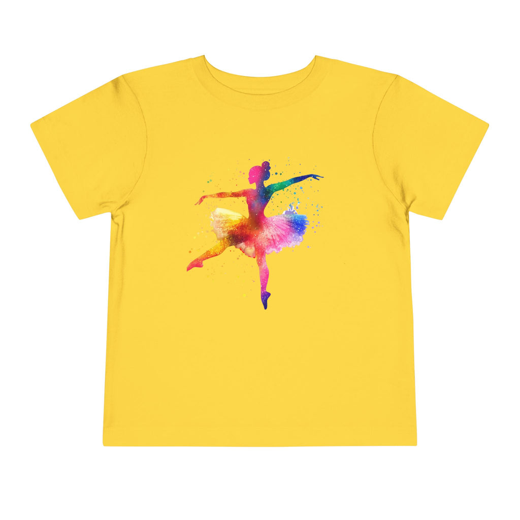 Little Ballerina — Girls Watercolor Toddler T-Shirt