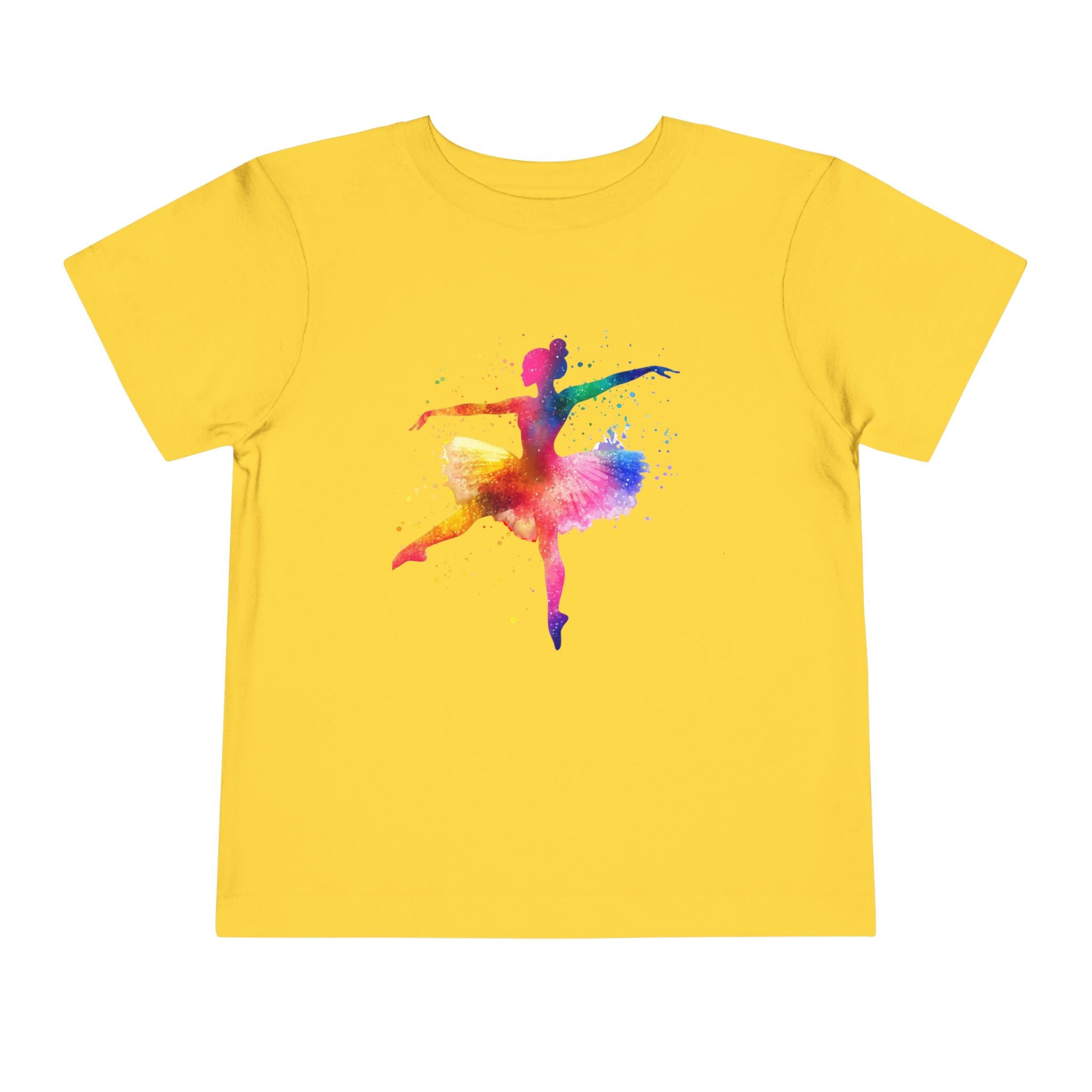 Little Ballerina — Girls Watercolor Toddler T-Shirt