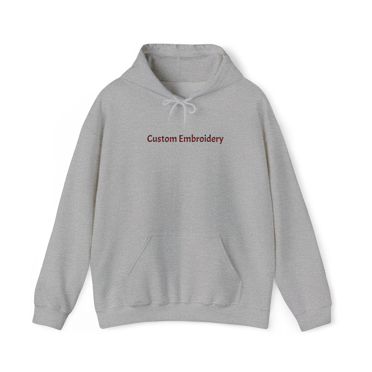 EMBROIDERED Custom Text (Light Colors/Shades) Unisex Hoodies